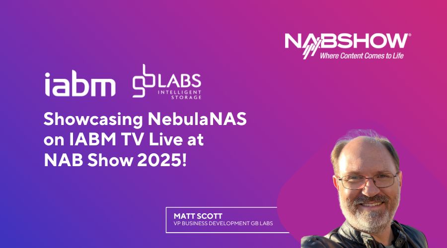 Showcasing NebulaNAS on IABM TV Live at NAB Show 2025!